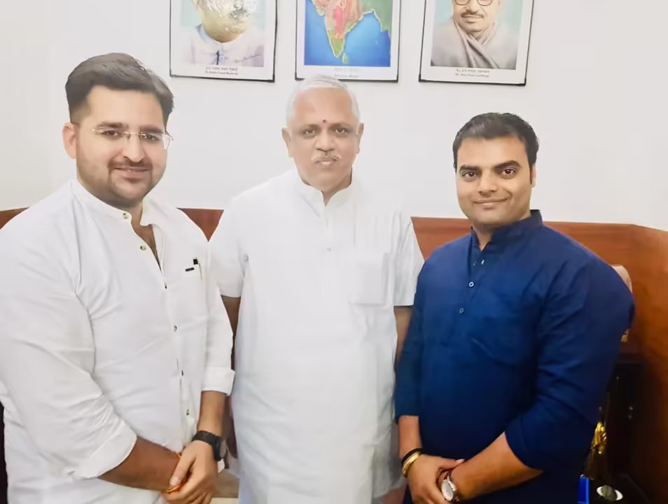 With Hon Gen. Sec. BJP Org. Sh BL Santhosh Ji